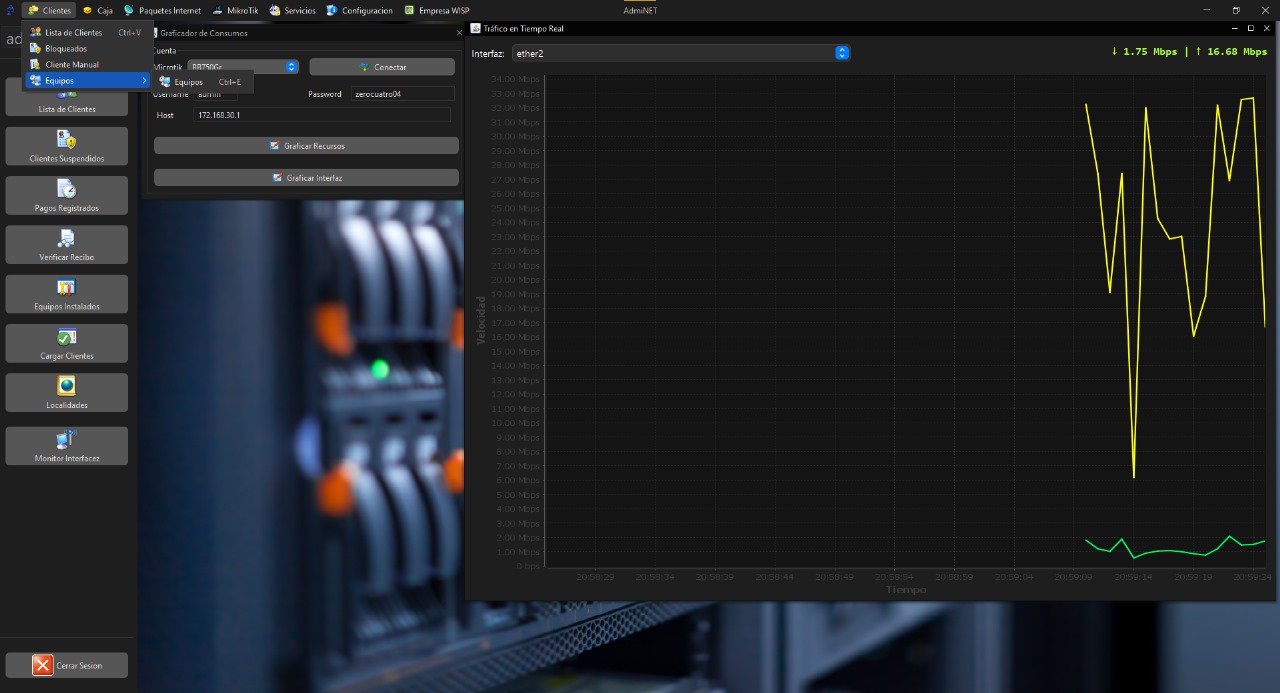 Captura Panel Principal